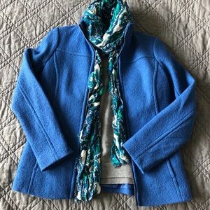 Lands End Melange Boiled Wool Jacket